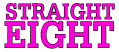 straight eight logo pink